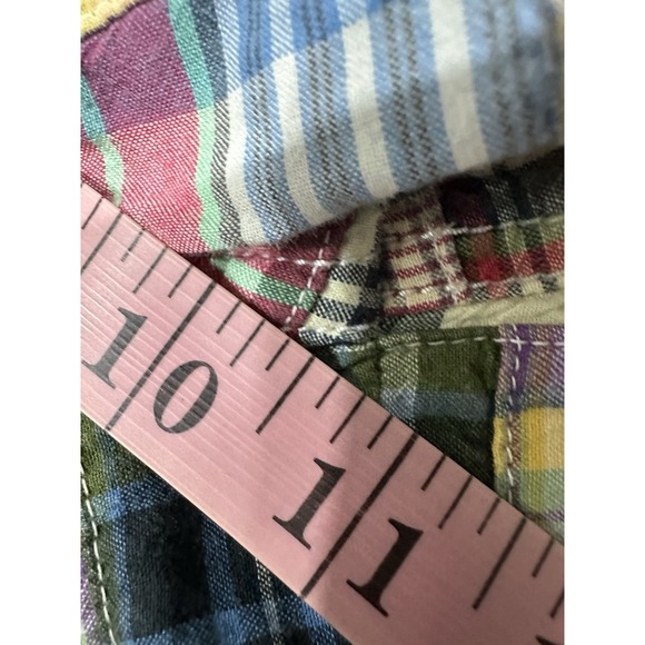 J.Crew Men's Madras Field Shorts Size 36W Plaid Casual Summer Preppy - Picture 10 of 12